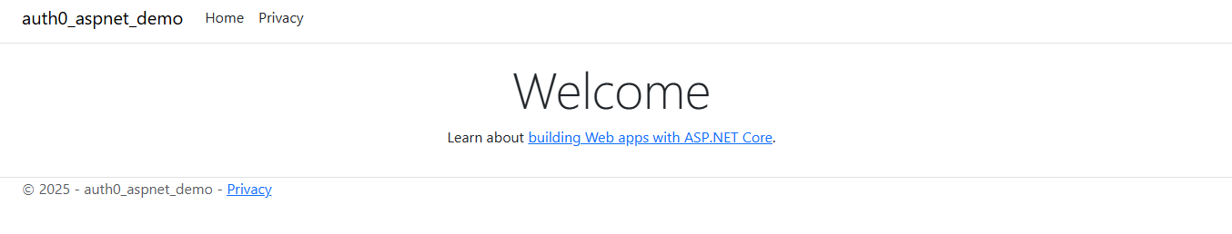 Newly created ASP.NET Core Razor Pages project